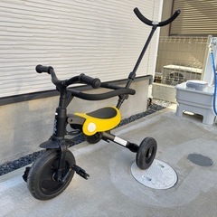 NADLE 3in1手押し棒＆転落防止ガード付き三輪車 の画像