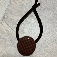 くるみボタンヘアゴムの画像