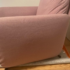 IKEA エーコルスンド　リクライニングソファー　ピンクの画像