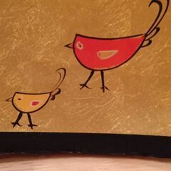 ベトナム　漆器　角皿　スクエア　鳥の画像