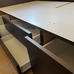 ニトリ ベッドフレーム シングル 収納ありの画像