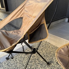 折りたたみ式アウトドアチェア２脚の画像