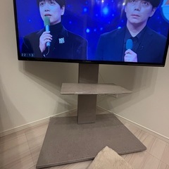 テレビスタンド　キャスター付きの画像