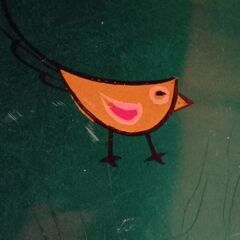 べトナム　漆器　丸皿　鳥　ブルーの画像