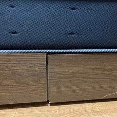 セミダブルベッド　マットレスセットの画像