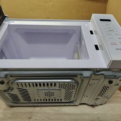 世田谷区近辺配送可能　美品　2023年製　アイリスオーヤマ 電子レンジ IMB-T178-W ホワイト　一人暮らし 17L ターンテーブル　コンパクト　単機能レンジ　シンプルの画像