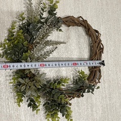 造花　フェイグリーン リースの画像