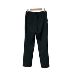 【新品】UNIQLO ストレッチ アンクルパンツ スラックス ブラック 黒 Ｍの画像