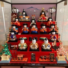 雛人形　ガラスケース入りの画像