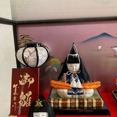 雛人形　ガラスケース入りの画像