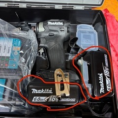 未使用マキタ純正18vバッテリーの画像