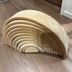 木のおもちゃ ナチュラルアーチ大 の画像
