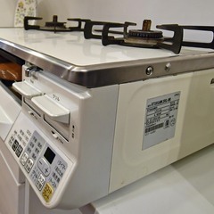 ●水無し両面焼きグリル(^^♪●リンナイ　LPガスコンロ　ラクシエ　RTS65AWK3RG　中古品●相模原　横浜　神奈川●プロパンガス●の画像