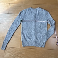 J.CREW カシミア100% カーディガン　セーター　XXS 薄いグレーの画像