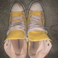 CONVERSE ALL STAR イエロー ハイカットスニーカーの画像