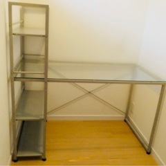 【お話中】12/13、14限定 デスクのみ‼️ パソコンデスク　学習机　勉強机　本棚付デスク　　の画像