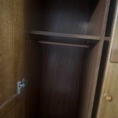 洋服ダンス　ハンガーポール付きの画像