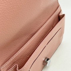 本革 長財布 ピンクの画像