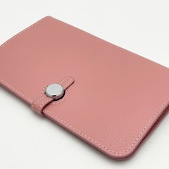 本革 長財布 ピンクの画像