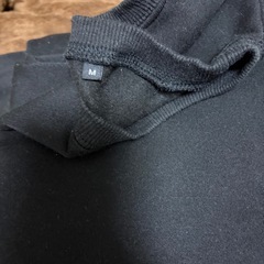 スウェット上下 黒 裏起毛の画像