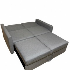 ソファー ベッド 2人掛け掛け フルフラット 簡単収納式 ソファベッド の画像