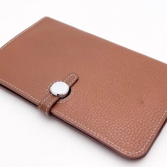本革 長財布  小銭入れ付き ブラウンの画像