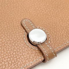 本革 長財布  小銭入れ付き ブラウンの画像