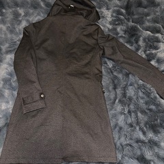 ZARA MANフード付きロングコート M〜Lサイズ　ブラウン系　美品の画像