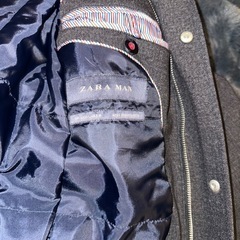 ZARA MANフード付きロングコート M〜Lサイズ　ブラウン系　美品の画像