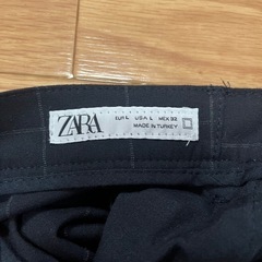 2枚セットZara チェック柄 スラックスの画像