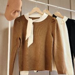 セーター new 100% ブラウンの画像