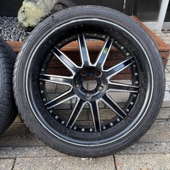 20インチ　ホイール　245/35R20 、114.3  、 5穴日産　フェアレディZ　タイヤはオマケの画像
