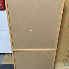 M663  本棚 扉付き キャビネット 木製 薄方収納 インテリア家具の画像