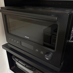 山善　加熱水蒸気 スチームオーブンレンジ 22L YRT-F220ESV(B)の画像