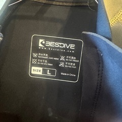 底値BESTDIVE ロンスプ　Lサイズ ウエットスーツ タッパーロングスリーブ SUITの画像