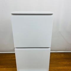 2段フット開閉式ゴミ箱 サイズ:幅400×奥行270×高さ750mmの画像