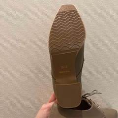 【22.0】スクエアゴールドトゥレースアップシューズの画像