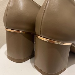 【22.0】スクエアゴールドトゥレースアップシューズの画像