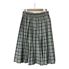 BONLECILL チェック柄 プリーツフレアスカート フリーの画像