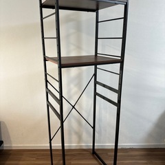 【ブラウン×ブラック】冷蔵庫ラック　の画像