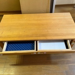 テーブル　引き出し付きの画像