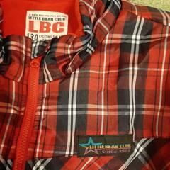 男の子　Little Bear Club チェックジャケット 130cmの画像