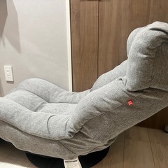 グレーリクライニング座椅子の画像