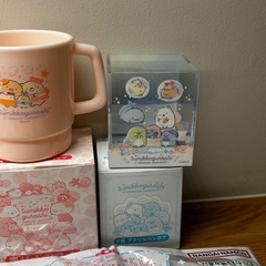 【新品】すみっコぐらし 一番くじ タオル／フェイスタオル／コップ／ペン立ての画像