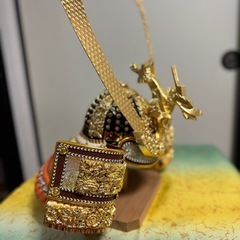 五月人形 兜飾り セット（4点セット・箱付き）の画像