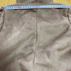 フード付きフェイクムートンコートの画像