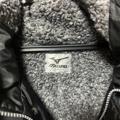 MIZUNO ミズノ ベンチコート ロングコート ブラック フード付きの画像