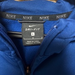 NIKE ナイキ DRI-FIT フルジップパーカー ブルー Lサイズの画像
