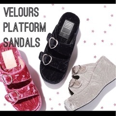 厚底サンダル　24cmの画像