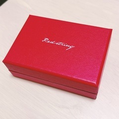 Red string シルバー ネックレス 約45cmの画像